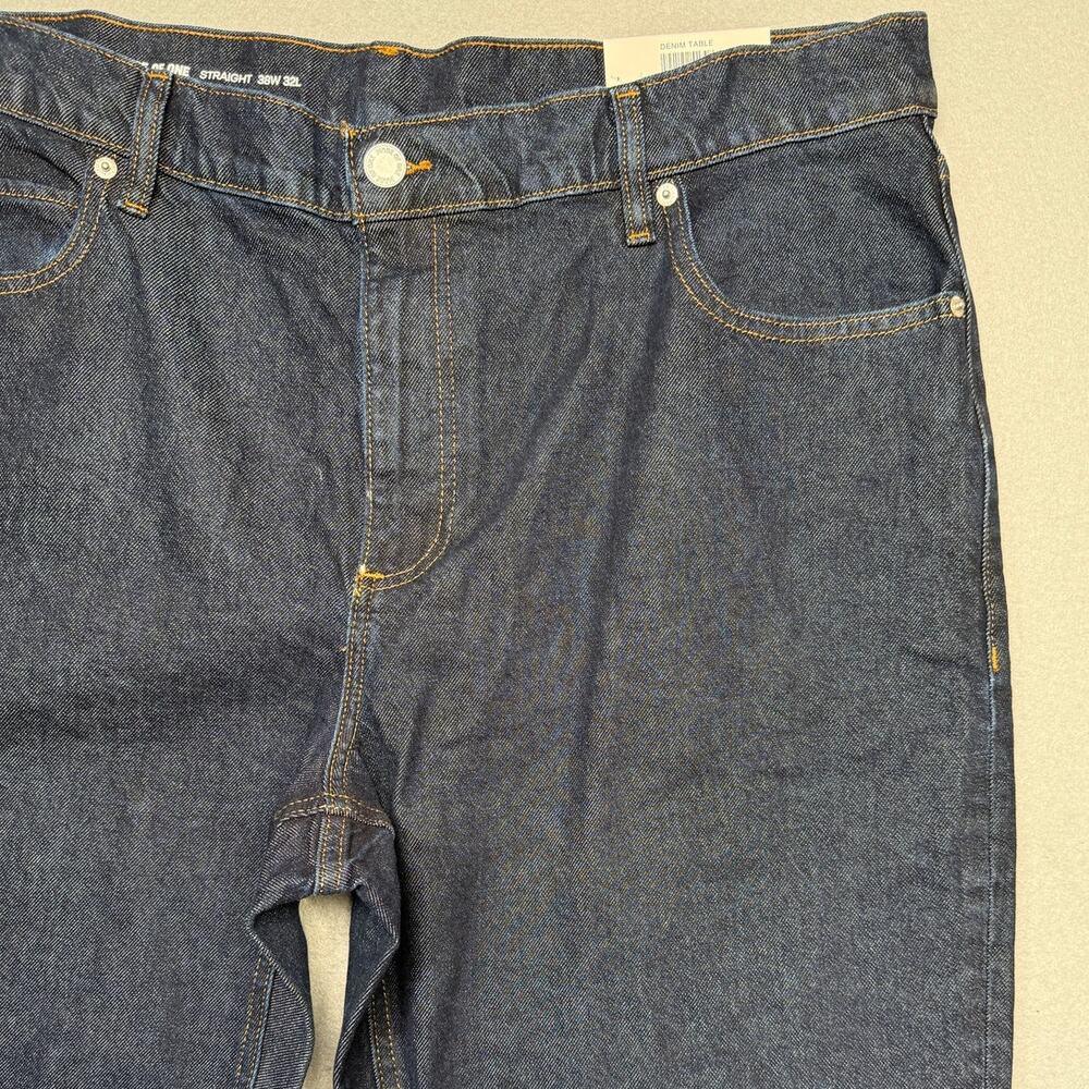 Mode of One Men's Straight-Fit Jeans, Roosevelt blue 38x32 $70 - Picture 4 of 11